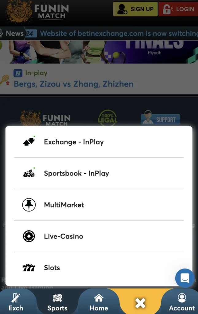 funny exchange option to get a sportsbook