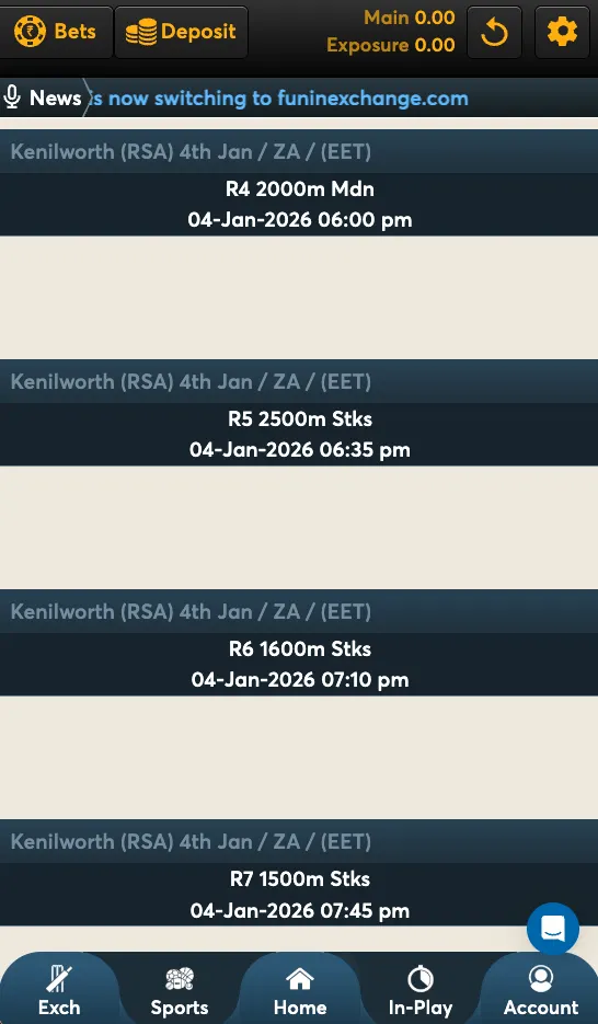 WATCHING LIVE RACES & TRACKING YOUR BETS ON FUNNY EXCHANGE