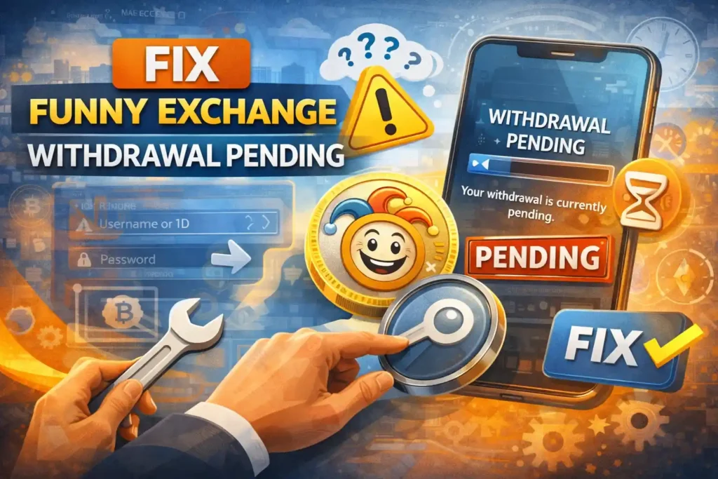Funny Exchange withdrawal pending
